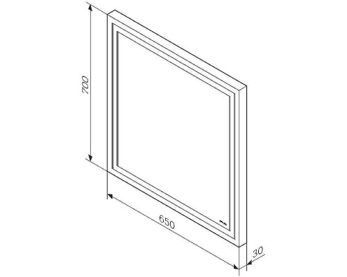 Зеркало AM.PM Gem 65 M91AMOX0651WG с подсветкой с ИК-сенсорным выключателем