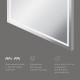 Зеркало AM.PM Gem 80 M91AMOX0801WG с подсветкой с ИК-сенсорным выключателем