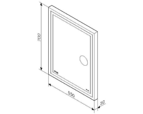 Зеркало AM.PM Gem 55 M91AMOX0553WG с подсветкой с ИК-сенсорным выключателем