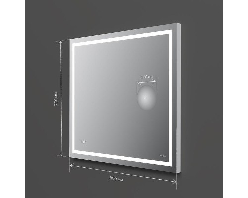 Зеркало AM.PM Gem 80 M91AMOX0803WG с подсветкой с ИК-сенсорным выключателем