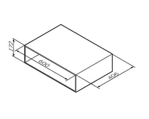 Ниша для тумбы AM.PM Gem 60 M90OHX0600NF Орех