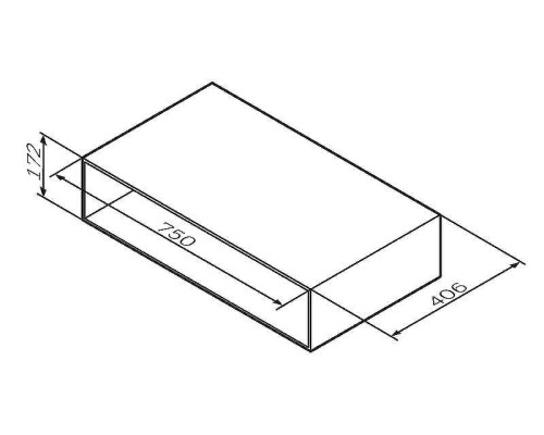 Ниша для тумбы AM.PM Gem 75 M90OHX0750NF Орех