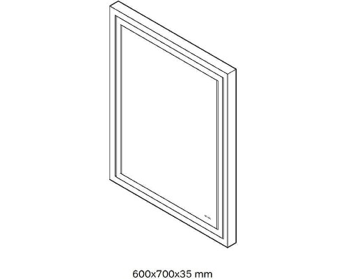 Зеркало AM.PM Gem 60 M91AMOX0601WG с подсветкой с ИК-сенсорным выключателем