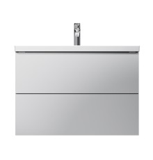 Тумба с раковиной AM.PM Gem 80 M90-FHX0802WG-WCC0802WG подвесная цвет Белый глянец