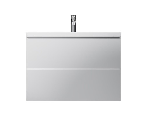 Тумба с раковиной AM.PM Gem 80 M90-FHX0802WG-WCC0802WG подвесная цвет Белый глянец