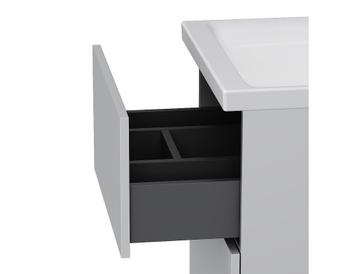 Тумба с раковиной AM.PM Gem 50 M90-FSX0502WG-WCC0502WG цвет Белый глянец