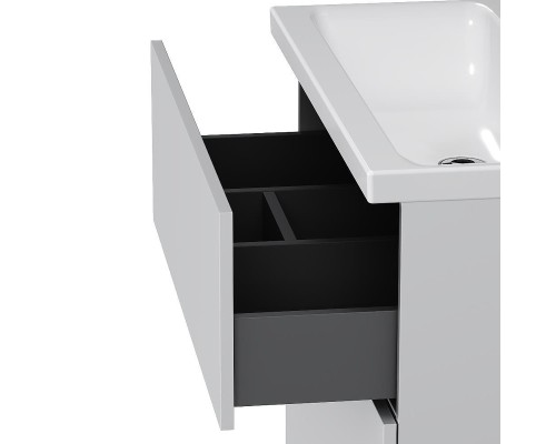 Тумба с раковиной AM.PM Gem 80 M90-FSX0802WG-WCC0802WG цвет Белый глянец