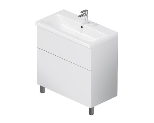 Тумба с раковиной AM.PM Gem 80 M90-FSX0802WG-WCC0802WG цвет Белый глянец