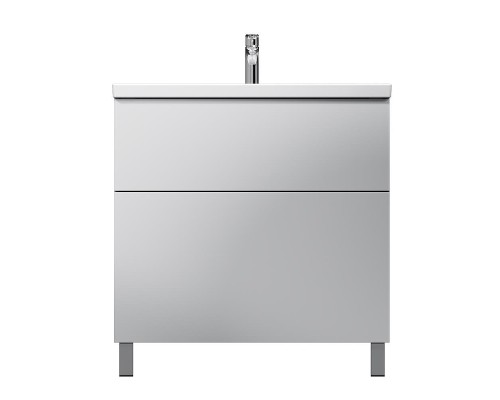 Тумба с раковиной AM.PM Gem 80 M90-FSX0802WG-WCC0802WG цвет Белый глянец