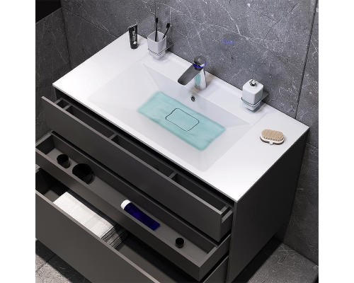 Тумба под раковину AM.PM Inspire V2.0 100 M50AFHX1003GM подвесная Графит матовый