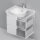 Тумба с раковиной AM.PM Like 65 M80-FHX0652-WC0652 подвесная цвет Белый глянец