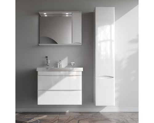 Тумба с раковиной AM.PM Like 80 M80-FHX0802-WC0802 подвесная цвет Белый глянец