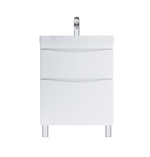 Тумба с раковиной AM.PM Like 65 M80-FSX0652-WC0652 цвет Белый глянец