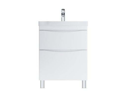 Тумба с раковиной AM.PM Like 65 M80-FSX0652-WC0652 цвет Белый глянец