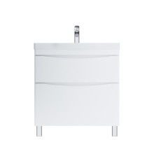 Тумба с раковиной AM.PM Like 80 M80-FSX0802-WC0802 цвет Белый глянец