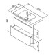 Тумба с раковиной AM.PM Like 80 M80-FSX0802-WC0802 цвет Белый глянец