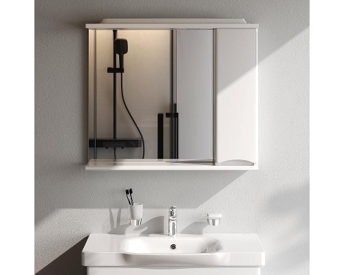 Зеркало со шкафом AM.PM Like 80 R M80MPR0801WG с подсветкой Белое