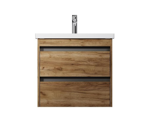 Тумба с раковиной AM.PM Pulse 60 M91-FHX0602OF-WCC0602WG подвесная цвет Дерево текстурированное