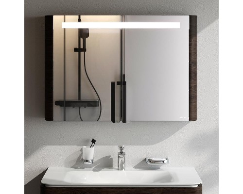 Зеркальный шкаф AM.PM Sensation 100 M30MCX1001TF с подсветкой Табачный дуб