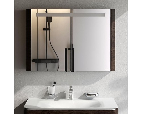 Зеркальный шкаф AM.PM Sensation 100 M30MCX1001TF с подсветкой Табачный дуб