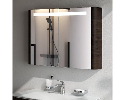 Зеркальный шкаф AM.PM Sensation 100 M30MCX1001TF с подсветкой Табачный дуб