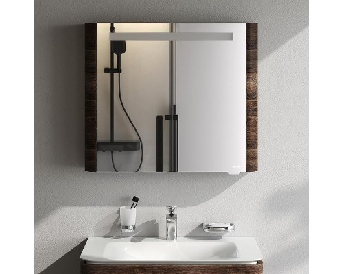 Зеркальный шкаф AM.PM Sensation 80 R M30MCR0801NF с подсветкой Орех