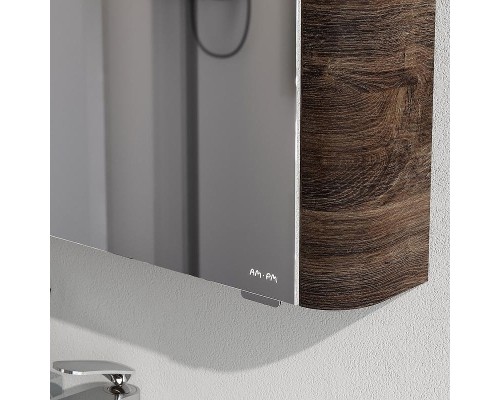 Зеркальный шкаф AM.PM Sensation 80 R M30MCR0801NF с подсветкой Орех