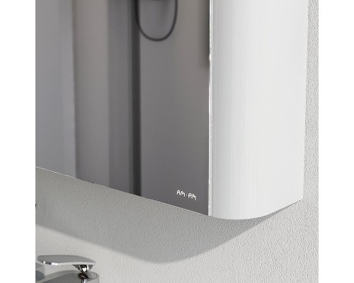 Зеркальный шкаф AM.PM Sensation 80 L M30MCL0801WG с подсветкой Белый глянцевый