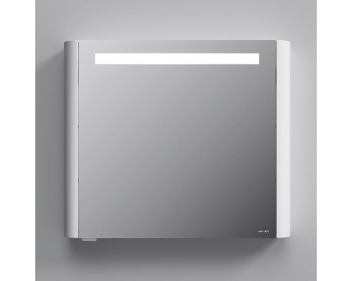 Зеркальный шкаф AM.PM Sensation 80 L M30MCL0801WG с подсветкой Белый глянцевый