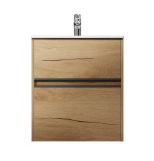 Тумба с раковиной AM.PM Sense 60 M7B-FUX0602OF-WCC0602WG подвесная цвет Дерево