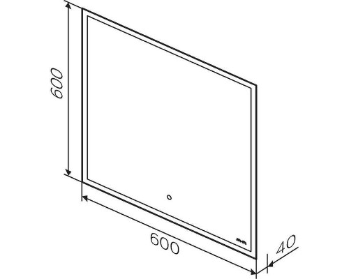 Зеркало AM.PM Spirit v2.0 60 M71AMOX0601SA с подсветкой с ИК-сенсорным выключателем и подогревом
