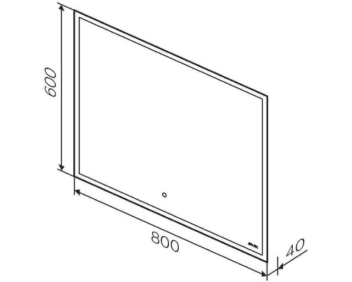 Зеркало AM.PM Spirit v2.0 80 M71AMOX0801SA с подсветкой с ИК-сенсорным выключателем и подогревом