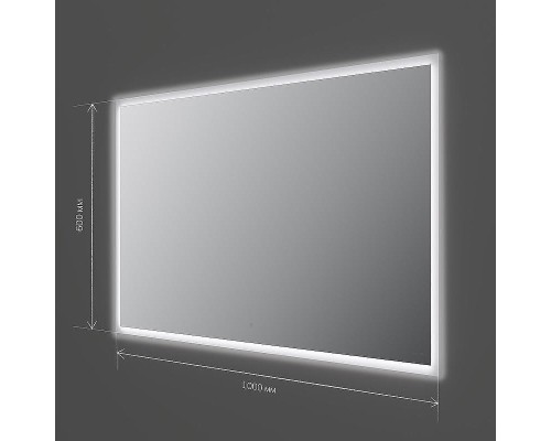 Зеркало AM.PM Spirit v2.0 100 M71AMOX1001SA с подсветкой с ИК-сенсорным выключателем и подогревом