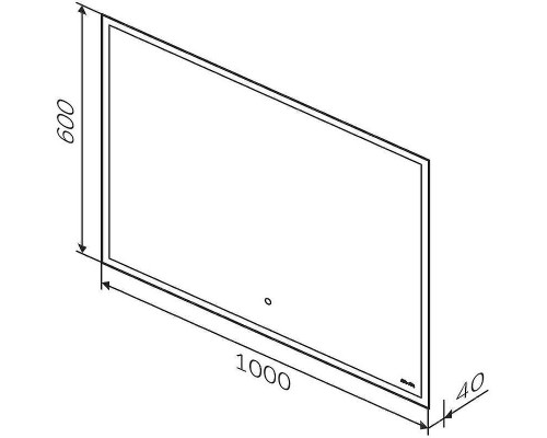Зеркало AM.PM Spirit v2.0 100 M71AMOX1001SA с подсветкой с ИК-сенсорным выключателем и подогревом