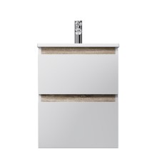 Тумба с раковиной AM.PM X-Joy 50 M85A-FHX0502WG-WCC0502WG подвесная цвет Белый глянец