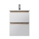 Тумба с раковиной AM.PM X-Joy 50 M85A-FHX0502WG-WCC0502WG подвесная цвет Белый глянец