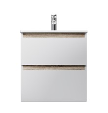 Тумба с раковиной AM.PM X-Joy 60 M85A-FHX0602WG-WCC0602WG подвесная цвет Белый глянец