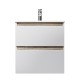 Тумба с раковиной AM.PM X-Joy 60 M85A-FHX0602WG-WCC0602WG подвесная цвет Белый глянец