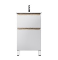 Тумба с раковиной AM.PM X-Joy 50 M85A-FSX0502WG-WCC0502WG цвет Белый глянец