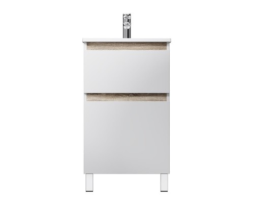 Тумба с раковиной AM.PM X-Joy 50 M85A-FSX0502WG-WCC0502WG цвет Белый глянец