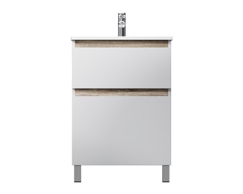 Тумба с раковиной AM.PM X-Joy 60 M85A-FSX0602WG-WCC0602WG цвет Белый глянец