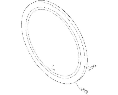 Зеркало AM.PM X-Joy 65 M85AMOX0651WG с подсветкой с ИК-сенсорным выключателем