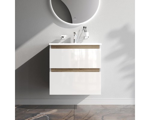 Тумба с раковиной AM.PM X-Joy 65 M85A-FHX0652-WC0652WG подвесная цвет Белый глянец