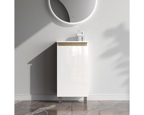 Тумба с раковиной AM.PM X-Joy 45 M85A-FSX0451-WC0452WG цвет Белый глянец