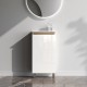 Тумба с раковиной AM.PM X-Joy 45 M85A-FSX0451-WC0452WG цвет Белый глянец