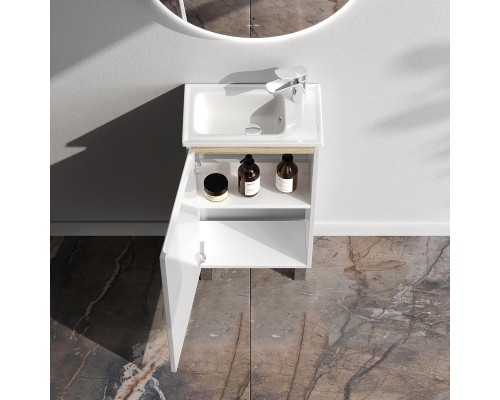 Тумба с раковиной AM.PM X-Joy 45 M85A-FSX0451-WC0452WG цвет Белый глянец