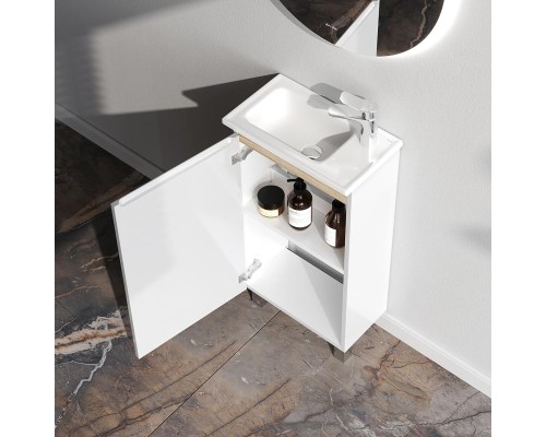 Тумба с раковиной AM.PM X-Joy 45 M85A-FSX0451-WC0452WG цвет Белый глянец