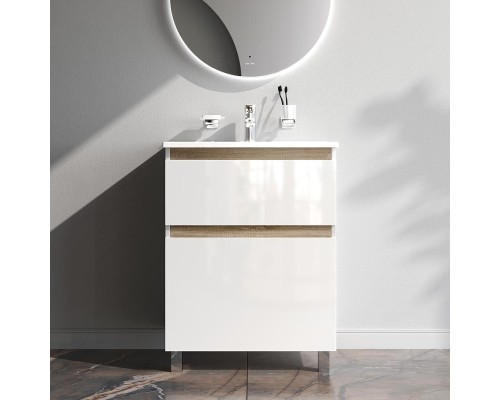 Тумба с раковиной AM.PM X-Joy 65 M85A-FSX0652-WC0652WG цвет Белый глянец