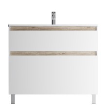 Тумба с раковиной AM.PM X-Joy 100 M85A-FSX1002-WC1002WG цвет Белый глянец