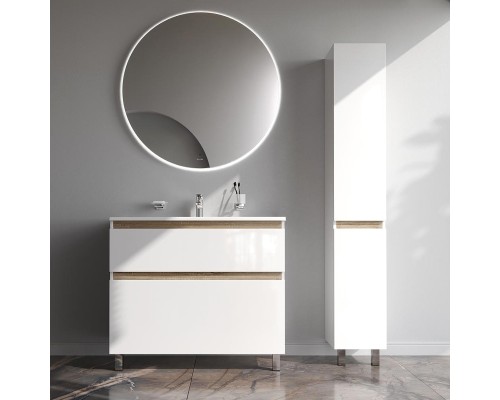 Тумба с раковиной AM.PM X-Joy 100 M85A-FSX1002-WC1002WG цвет Белый глянец